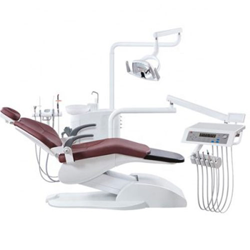 Red Comfortable Reclining Dental Chair Manufacturer