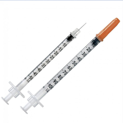 Scaled-Easy-use-Insulin-Syringe-with-Orange-Cap-Manufacturer