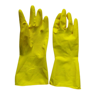 Yellow Disposable Latex Gloves