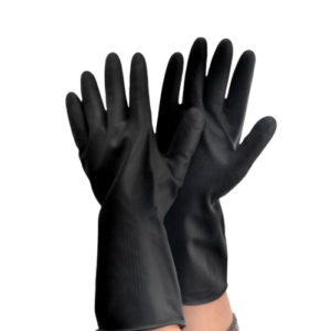 Black Medical Latex Gloves