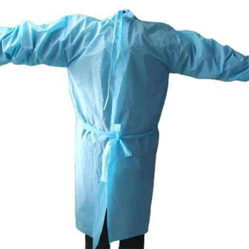 Blue Plastic Disposable PPE Gown Manufacturer
