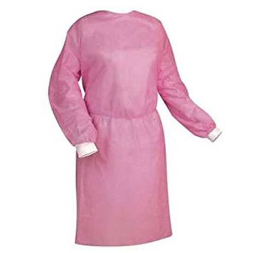 Pink-Color-Disposable-Isolation-Gown-Manufacturer